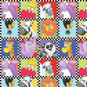 Noah Small Squares with Animals