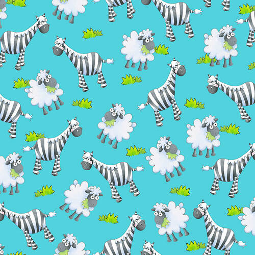 Noah Zebra and Sheep
