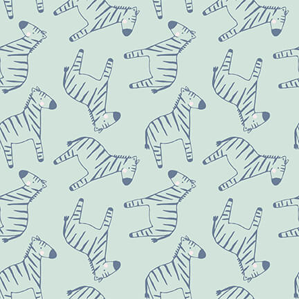 Safari Sunrise Aqua Zebra - Image 2