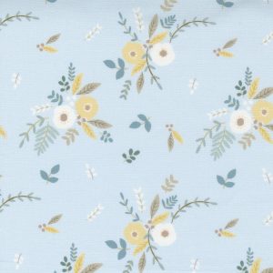Little Ducklings Blue Floral