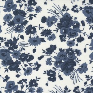 Nantucket Cream Navy Floral