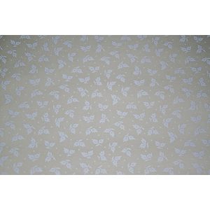 Stof White on Cream Floral