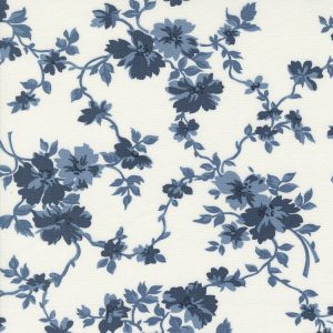 Shoreline Cream Navy Floral Mix