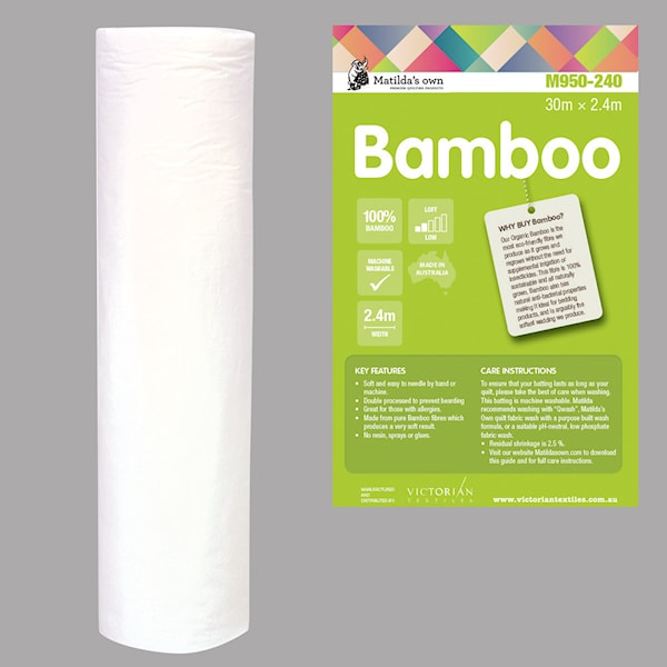 Matilda 90" Wide Bamboo Wadding - 30m Bolt