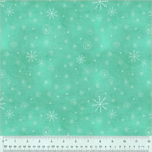 Turquoise Snow Flurries