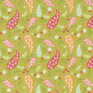 Raspberry Summer Paisley Lime