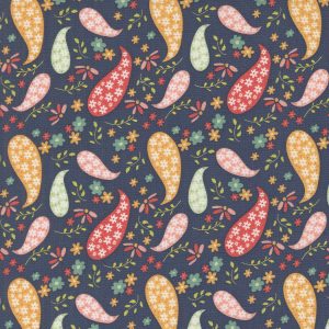 Raspberry Summer Paisley Blueberry