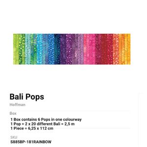 Bali pop Rainbow Jelly Roll NEW!!!