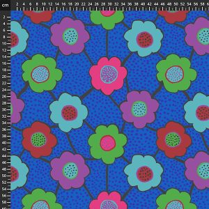 Kaffe Blue Funky Flowers