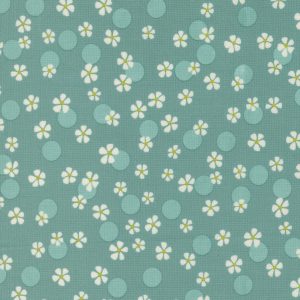 Happy Daze Teal Solid Floral