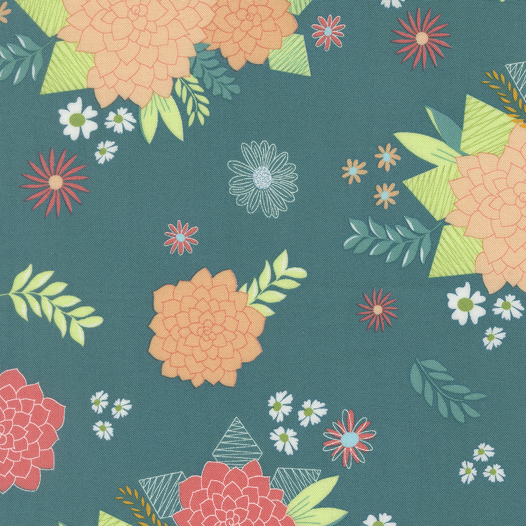 Honeyed Horizon Horizon Blue Large Floral