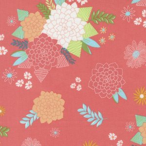 Honeyed Horizon Sunset Pink Large Floral
